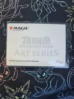 Roiling Dragonstorm Art Card (33/54) Art Series: Tarkir: Dragonstorm Regular - Image 2