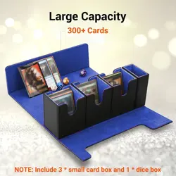 4 in 1 Commander Deck Box with Dice Tray for MTG - Trading Card Storage Box Hold - Image 4