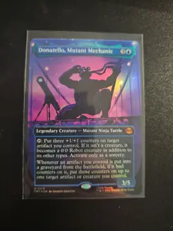 MTG Donatello, Mutant Mechanic (Borderless) Foil TMT 0216 Legendary Creature - Image 1