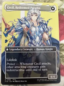 Magic the Gathering Final Fantasy Cecil Dark Knight Borderless Regular - Image 2