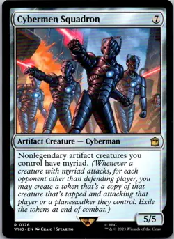 Cybermen Squadron 176 Rare Universes Beyond: Doctor Who Magic: The Gathering NM - Image 1
