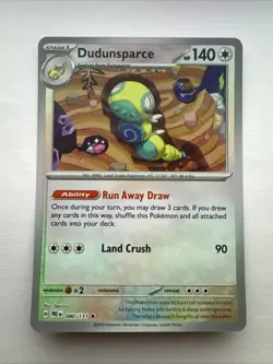 Dudunsparce (Master Ball Pattern) SV: Prismatic Evolutions 080/131 Rare Pokemon - Image 1