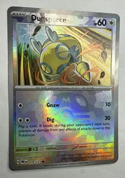 Pokemon TCG Dunsparce Master Ball Reverse Holo 79/131 Prismatic Evolutions. - Image 2