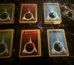(163) Pokemon TCG Base Set Unlimited + Base 2 Energy Lot HP-MP Condition - Image 5