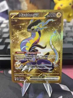 Pokemon TCG Miraidon ex 253/198 Scarlet Violet Base Set Holo Hyper Rare NM - Image 3