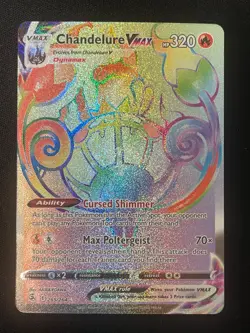 Pokemon Chandelure VMAX (Secret) Secret Rare SWSH08: Fusion Strike 265/264 NM - Image 1