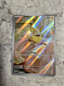 Yamper 099/094 Me02: Phantasmal Flames Holo Pokemon NM - Image 1
