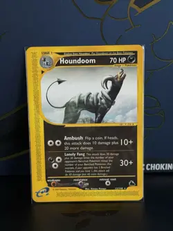 Pokemon 2003 Houndoom 70 HP 12/144 Regular Stage 1 Ambush Lonely Fang ENG - Image 1
