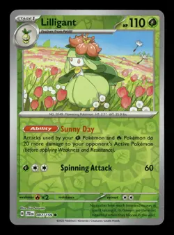 Lilligant Journey Together 007/159 Pokemon Reverse Holo Near Mint Jiro Sasumo - Image 1