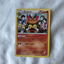 Pokemon Emboar 27/113 Rare Holofoil Legendary Treasures 2013 Minty! - Image 1