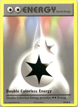 DOUBLE COLORLESS ENERGY 90/108 UNCOMMON EVOLUTIONS POKEMON LP - Image 1