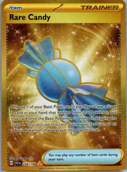 Rare Candy 256/198 Gold Hyper Rare - Scarlet & Violet Base - Pokemon Card - NM - Image 1