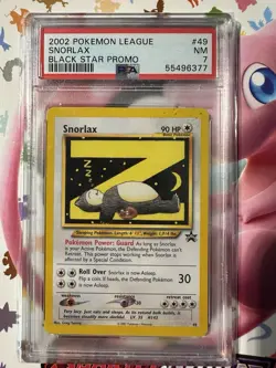 Snorlax #49 WOTC Black Star Promo Pokemon Card - PSA 7 - Pop 296 - Image 1