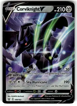 Pokemon Corviknight V 109/163 Battle Styles Ultra Rare Holo NM - Image 1