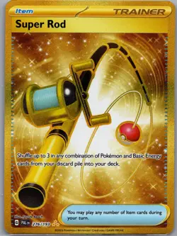 Super Rod 276/193 Gold Hyper Rare - Paldea Evolved - Pokemon Card - NM - Image 1