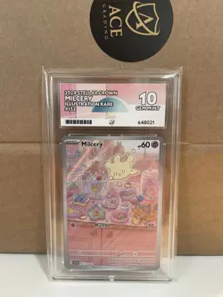 Pokemon Milcery 152/142 Stellar Crown Illustration Rare Ace 10 - Image 1