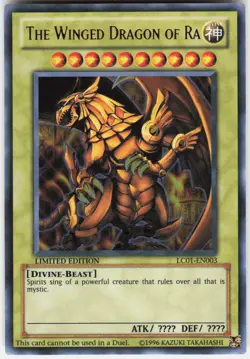 The Winged Dragon of Ra LC01-EN003 Ultra Rare Legendary Collection 1 Yu-Gi-Oh NM - Image 1