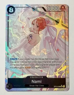 2026 One Piece TCG English OP15-086 - Nami Alt Art Parallel Wedding Texture Foil - Image 1