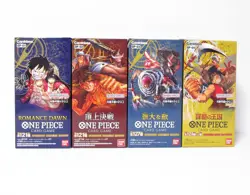 4 BOX SET One Piece Trading Card Game OP-01 02 03 04 Box Japanese NEW FS - Image 2