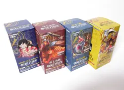4 BOX SET One Piece Trading Card Game OP-01 02 03 04 Box Japanese NEW FS - Image 3