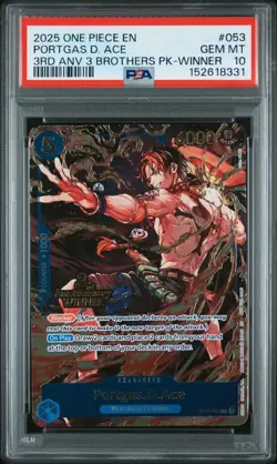 One Piece 3rd Anniversary WINNER 3 Brothers Luffy Sabo Ace Sequential PSA 10 - Image 4
