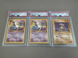 3x PSA 6 Cards: Mew 8 Promo (x2) + Cubone Jungle Japanese 1997 (Brand new slabs) - Image 1