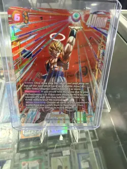Gogeta FB09-122 Secret Rare Alternate Art Dual Evolution Dragon Ball Card Game - Image 1