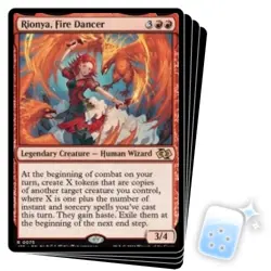 RIONYA, FIRE DANCER X4 Foundations Jumpstart Magic MTG MINT CARD - Image 1