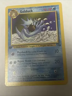 Pokemon TCG Golduck 1st Edition Fossil Card 35/62 Regular - Image 1