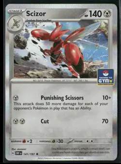 Scizor - (Pokemon Gym Promo) 141/197 Holo - Pokemon TCG Miscellaneous Cards & Pr - Image 1