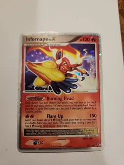 Pokemon TCG Infernape LV.X Holo Rare Card Diamond & Pearl 121/130 LP - Image 1