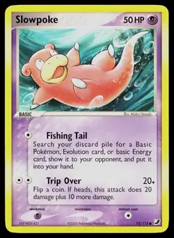 Pokemon Card Unseen Forces Slowpoke 72/115 Common - Image 1