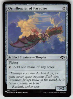 Ornithopter of Paradise Common The List Reprints 232/303 MTG Near Mint 2020 - Image 1