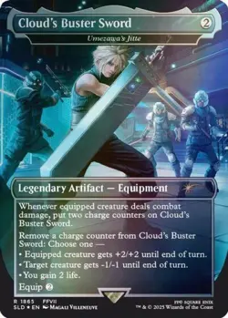 MTG English Cloud's Buster Sword - Umezawa's Jitte (Rainbow Foil) NM Foil - Image 1