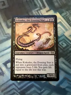 MTG Foil Kokusho, the Evening Star MP Champions of Kamigawa - Image 2