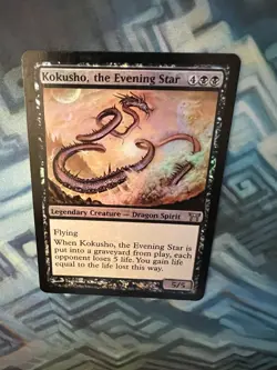 MTG Foil Kokusho, the Evening Star MP Champions of Kamigawa - Image 4