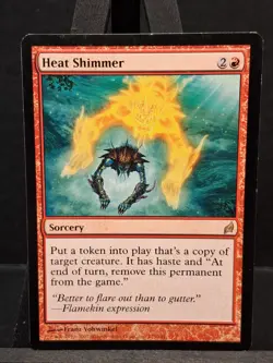 Heat Shimmer Lorwyn Rare MTG Magic Lightly Played LP Sorcery Clone Combo Red - Image 1