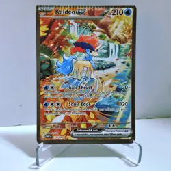 MISCUT CRIMP KELDEO EX 167/086 SIR HOLO & FIRE ENERGY ERROR WHITE FLARE POKEMON - Image 2