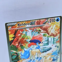 MISCUT CRIMP KELDEO EX 167/086 SIR HOLO & FIRE ENERGY ERROR WHITE FLARE POKEMON - Image 3