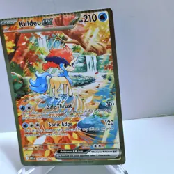 MISCUT CRIMP KELDEO EX 167/086 SIR HOLO & FIRE ENERGY ERROR WHITE FLARE POKEMON - Image 5