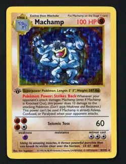 Machamp LP 8/102 - 1st Edition Base Set Shadowless - Pokemon 1999 - Image 1