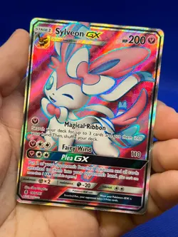 Pokemon Sun & Moon Guardians Rising Sylveon GX 140/145 Full Art Ultra Rare LP - Image 2