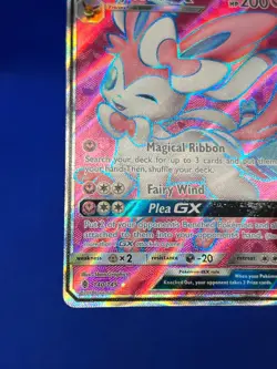 Pokemon Sun & Moon Guardians Rising Sylveon GX 140/145 Full Art Ultra Rare LP - Image 5