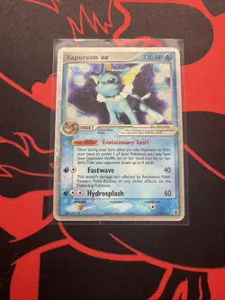 Pokemon Vaporeon ex 110/113 delta species with swirl! - Image 1