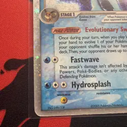 Pokemon Vaporeon ex 110/113 delta species with swirl! - Image 5