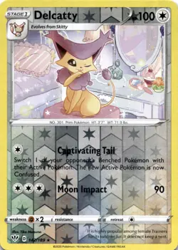 DELCATTY 142/189 R DARKNESS ABLAZE POKEMON REVERSE HOLO MP - Image 1