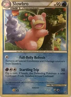 Slowbro 38/90 Uncommon HGSS Undaunted Pokemon Lightly Played - Image 1