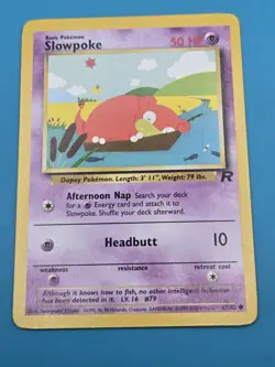 Slowpoke 67/82 Pokemon TCG Team Rocket Regular Common LP - Image 1