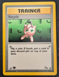 Recycle - 1st Edition - 61/62 Fossil - NM - Pokemon TCG WOTC - Image 3