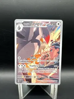 Larry's Staraptor 249/217 Illustration Rare ME: Ascended Heroes Pokemon NM - Image 1